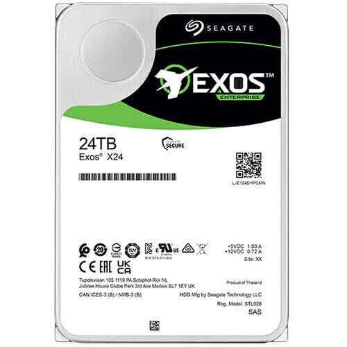 DISCO SEAGATE EXOS X24 24TB 7.2K HDD SATA 3.5 DISCO SEAGATE EXOS X24 24TB 7.2K HDD SATA 3.5